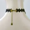 Ложный воротник Винтаж Choker Ожерелье Handmade Black Clace Ожерелье Паук Подвеска для женщин Аксессуары Леди вечеринка Ювелирные Изделия 5 шт. / Лот