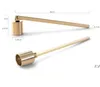 Candles Extinguisher Bell Shaped Candle Snuffer Stainless Steel Long Handle Candle Wick Snuffers JLA13418