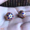 10pcs DIY Cloisonne Accessories Enamel Filigree Beads Jewelry Making Findings Bracelet Earrings Necklace keychain Charm Pendants