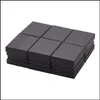 Pandahall 24 adet Karton Takı Seti Kutusu Yüzük Kolye REC TAN Siyah Kraft Pamuk Dolu Kağıt 8x5x3 cm 220119 Bırak Teslimat 2021 Kutular