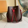 7A 2022 Top Designer Luxury Ladies Bucket Bag Bag Classic Fashion Retro رسالة العلامة التجارية Presbyopia حقيبة كبيرة من الجلد