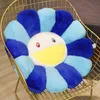 Söt regnbåge Flower Pillow Plushie Face Suower fylld Plush Toy Chair Cushion Hold Pillow Home Decor Girls Gift G12245327483