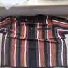 T-shirty męskie Męska letnia koszula z dzianiny Business Casual Krótki rękaw Modna koszulka z klapami T-shirty w paski T-shirty Męskie