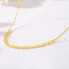 Ketten Edlen Schmuck Echte 18 Karat Gold Halskette Reine AU750 Phoenix Schwanz Kette Hochzeitsgeschenk Für Frauen NE010Chains Godl22