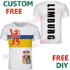 Netherlands Flag Limbourg Arms T Roomts DIY бесплатно пользовательские штаты название города Номер футболка мужская футболка хараджуку.