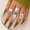 Flores anéis de dedos de borboleta para mulheres vintage prata colorida metal anel de jóias ANILLO ACESSÓRIOS 2022