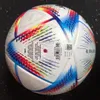 Topp New World 2022 Cup Soccer Ball Size 5 High-klass Nice Match Football Ship The Balls Without Air281m