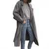 Winter Woolen Coat Women 2021 New Europe and America 5XL LOOSE TOP Yellow Pink Gray Fashion Jlends Jlends N1059 T220714