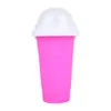 Ice Buckets 350 ml snabbfrysta smoothies koppar miljövänligt dubbelskikt silikon slushy glass maker pressar slush cooling cup för hem