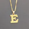 ペンダントネックレス26pcs/set a-z letters for women men girl englight ingistary alphabet gold chain Jewelry Giftentant