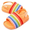 Classic Kids Girls Sandal Cartoon Beach Praia não deslizamento Sandálias bebê Sandals Baby Designer Rainbow Children's Jelly Shoes