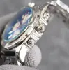 Montres pour hommes montre décontractée entièrement mouvement à quartz montre-bracelet bracelet en acier inoxydable 43mm saphir vie conception étanche pour petit ami différentes couleurs