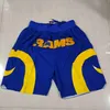 Team Basketball Shorts Just Don Retro Dream Bullets Wear Sport Pant With Pocket Zipper Sweatpants Hip Pop Red Blue Black White Yellow