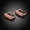 Clip-On Screw Back Earrings Jewelry Beautif Design 18K Rose Gold Plated Clip With Zircon Women Fashion Party Drop Delivery 2021 1Mbvf