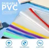 Papel de regalo PPYY-12 bolsas transparentes 6 sobres de carpeta con cremallera adecuados para 6 cuadernos presupuesto en efectivo impermeable documento BagGift