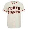 Xflsp GlaMitNess Tokyo Kyojin 1936 1951 1953 1961 Jersey Custom Heren Dames Jeugd Baseball Jerseys Elke naam en nummer dubbel gestikt