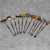 ferramenta dabber cera Dab Ferramenta Para Wax seco Herb Waporizer E cig Matel Titanium 2017 Novo Design 100pcs / lot 120 milímetros Ferramenta Dab