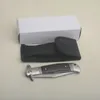 Coltello chiudibile automatico G7202 di alta qualità D2 Lama satinata Ebano con manico in acciaio Coltelli tattici da esterno con borsa in nylon