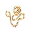 Copper Wire Spiral Fake Piercing Nos Pierścienie Punk Gold Silver Color Clip Nose może być mankiet klipów doch