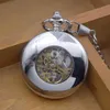 Cep Saatleri 30pcs/Lot Antik Gümüş Mekanik Saat İskeleti Roman Dial El Rüzgar Hediyesi Thun22
