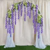 12 unids flores de glicina artificial falso glicina vid ratta colgante guirnalda flores de seda cadena fiesta en casa decoración de la boda 220406