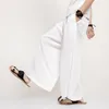 MEN039S PANTS MEN LINEN LINEN WIDE LEGMENS HARAJUKU STREETWEAR HAREM MALE CHINISH STYLE HANFU KONGFUズボンANKLELENGTH PANTSMEN2947336