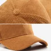 Sleckton Fashion Baseball Cap for Women and Men Corduroy Hat Girls Caps Casual Autumn Outdoor Sport Hats Unisex Gorras 220609