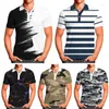 Men's Casual Shirts Camouflage Pattern Turn-Down Collar Summer Shirt Short Sleeve Buttons Neck Fashionable Print Men StreetwearMen's