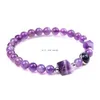 Faceted Stone Amethyst rose quartz Tiger Eye Bracelet Yoga Obsidian sodalite Pyramid beaded Bracelets women men fashion jewelry