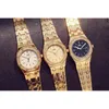 Diamond Luxury Brand 2022 Rhintone Elegant Ladi Gold Clock Pols Watch voor vrouwen Relogio Feminino 2022