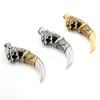 Pendant Necklaces Men Antique Wolf Fang Tooth Necklace Vintage Dragon Stainless Steel Fashion JewelryPendant