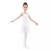 Danskläder kort ärm balett tutu barn gymnastik leotards barn dans klänning barn prestanda slitage