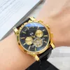 Multi-functional boutique watch Luxury atmosphere OMG 42mm Automatic machine movement leather strap