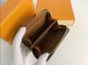高品質のデザイナー財布の財布のファッションショートジッピー財布モノグラムクラシックジッパーポケットパラバッグジップコイン財布