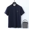 ストーンメンズTシャツ新しいデザインアイランド卸売ファッションTシャツメンズヘビーコットンソイルドメンズ衣類半袖667