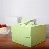 Personalizza mini scatole di carta kraft confezione regalo in cartone artigianale scatole per dolci per biscotti con finestra caramelle matrimonio festa di compleanno custodia personalizzata per alimenti