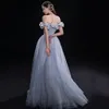 Elegante lange Abendkleider 2023 Grün Formales Kleid Schulterfrei Satin Sexy Perlen Party besondere Anlässe Abendkleider elegante Vestidos de noiva