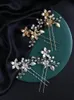 Headpieces Streuvels Bridal Hair Pins Flowers Women Prom Party Sieraden Bruiloftaccessoires voor gast 2 stks Clipsheadpieces