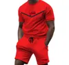 Mens Fashion Leisure Tracksuits Summer Suits T Shirt Seaside Holiday Shirts Shorts Sets Man Women Luxury Set Outfits Sportswears