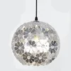 Hanglampen mooie zilveren kristal pentand lichten armatuur aluminium opknoping voor eetkamerverlichting van de eetkamer
