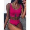 2019 Nieuwe sexy Leopard Bikini High Taille Swimwear Women Swimsuit Biquini Push Up Bikini Set Bathing Suits Beach Wear Swim T200708