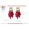 Dangle Lustre En Gros JUJIA Marque Déclaration Bijoux Acrylique Boucles D'oreilles À La Main Perlé Long Gland Pour WomenDangle Farl22