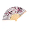 Cherry Blossom Silk Fan Wedding Favor Plum Blossom ręcznie składanie wentylator Wintersweet DH9777