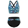 High Waist Bikini Women Push Up Sexy Swimwear Bathing Suit Set Female Summer Casual Print Swimsuit Beachwear Plus Size 220527