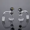 10 mm 14 mm Conjunto masculino Cuarzo Banger Clavos Fumar Bangers para Bongs Oil Dab Rigs Banger de alta calidad con pastillas de rubí de mármol de vidrio