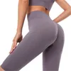 Femmes Yoga Shorts Biker Shorts large bande taille sans couture taille haute Gym Fitness collants courts entraînement course vêtements de sport 220801