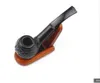 Smoking hookah Pipe Hot selling 144MM ebony pipe exquisite carved pattern acrylic curved handle cigarette holder