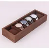 Watch Boxes & Cases 6/12 Slot Wood Box Display Organizer Tray With Pillow Jewelry Container Fashion Storage For