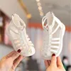 Zomer Kinderen Meisjes Sandalen Nieuwe Stijl Kinderen Baotou Holle Sandaal Retro Geweven Romeinse Schoenen Prinses Schoen