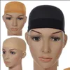 Caps de peruca Ferramentas de acessórios para cabelo Produtos 2PCs Mesh Cap Nets Liner Hairnet Snood Guless Guless Stretch DFO